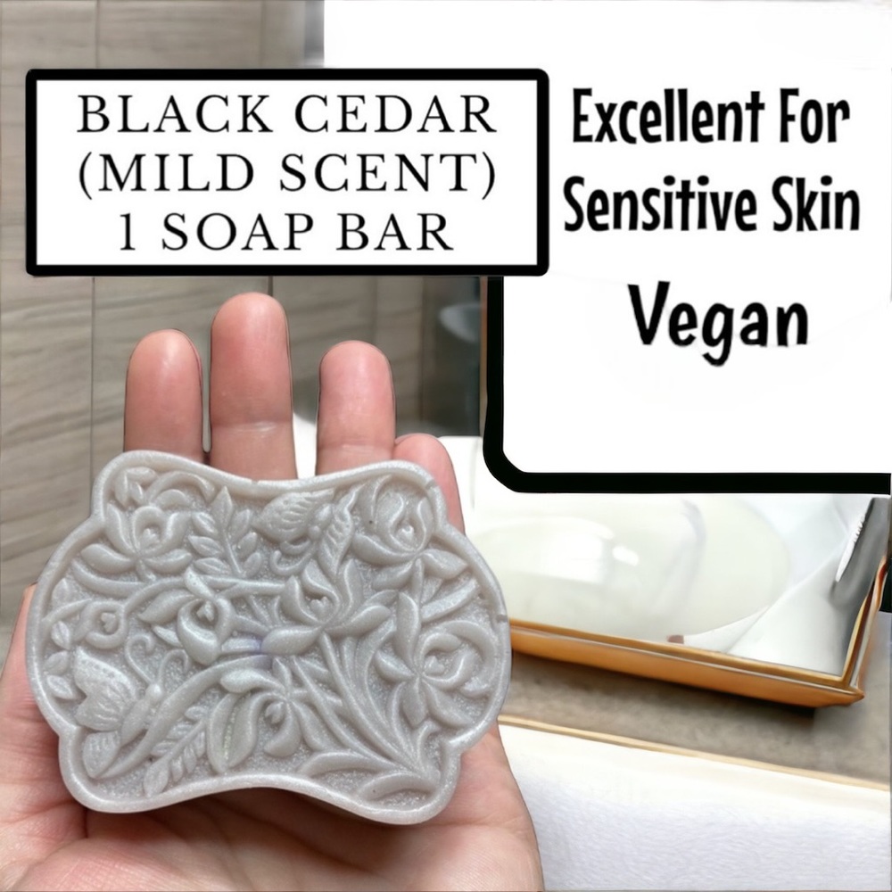 1 Bar, Black Cedar, Handmade Soap ( PRICE IS FIRM ) Great Gift Idea!